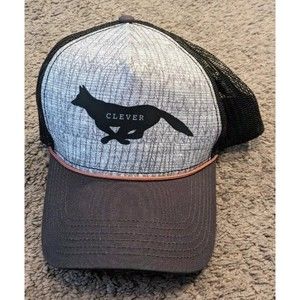Prana Black and Gray Fox Graphic Hat